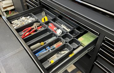 husky toolbox with tools